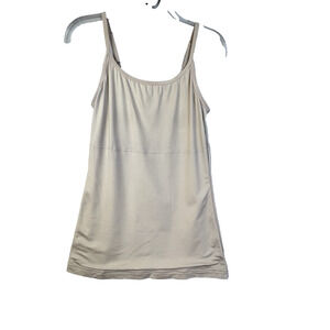 Maidenform Camisole Tank Top Nude Long Length Firming Shaper Lightweight P3266